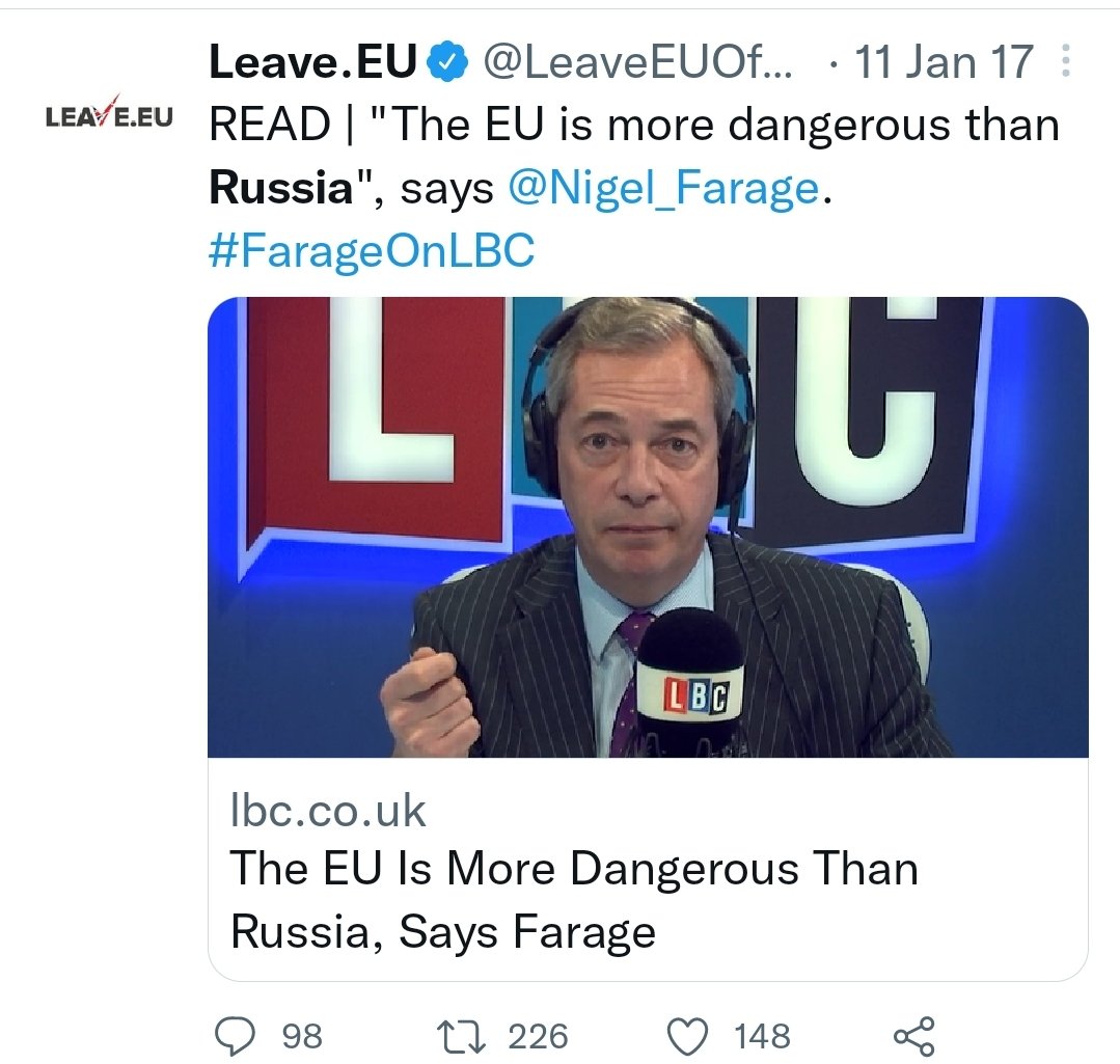 nickreeves9876's tweet photo. Here's Trump with Brexiters Farage, Raheem Kassam, and Arron Banks. And here's Raheem Kassam boasting about Russia defeating Ukraine in half a day, and Farage shilling for Putin. Brexit was inflicted by traitors allied with Russia. https://t.co/Xmv6nq54DG