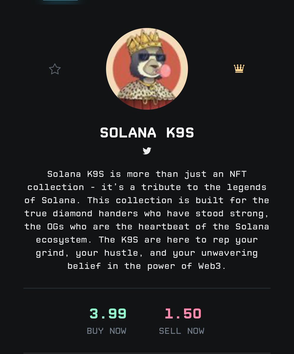 Lerp_sol's tweet image. Remember when you faded this? 

20 listed. 
The money being made is the twitter chat 📈📈📈
The floor will continue to rise so get in now. Don’t look back at this when floor is sitting at 50+ with regret!

@SolanaK9S