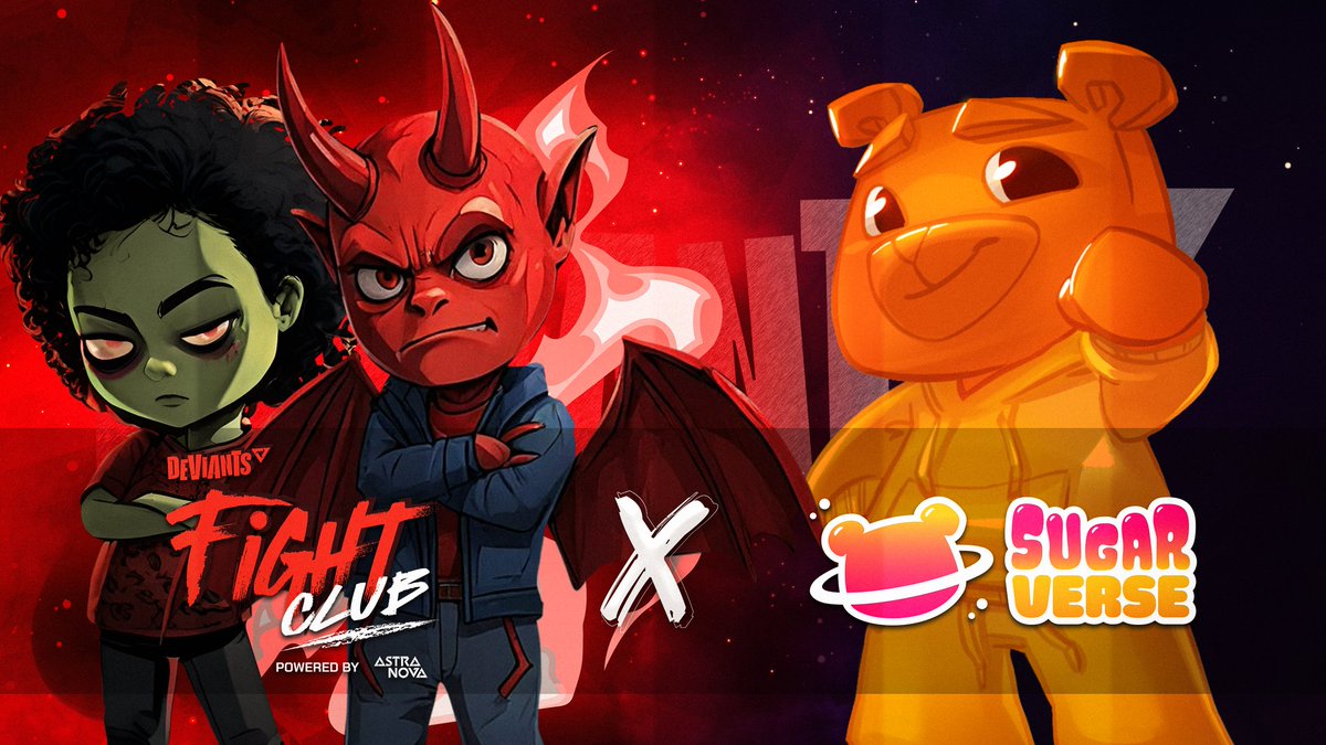 Deviants 🤝 Sugarverse

We’re excited to partner with <a href="/Real_Sugarverse/">Sugarverse</a> to expand Deviants: Fight Club to a wider audience of passionate gamers. 🌏

To celebrate, we’re hosting a 1500 $CNDY + 1500 $RVV Shards Giveaway!🏆

Here’s how to participate:
1️⃣ Follow <a href="/TheDeviantsNFT/">Deviants</a> and