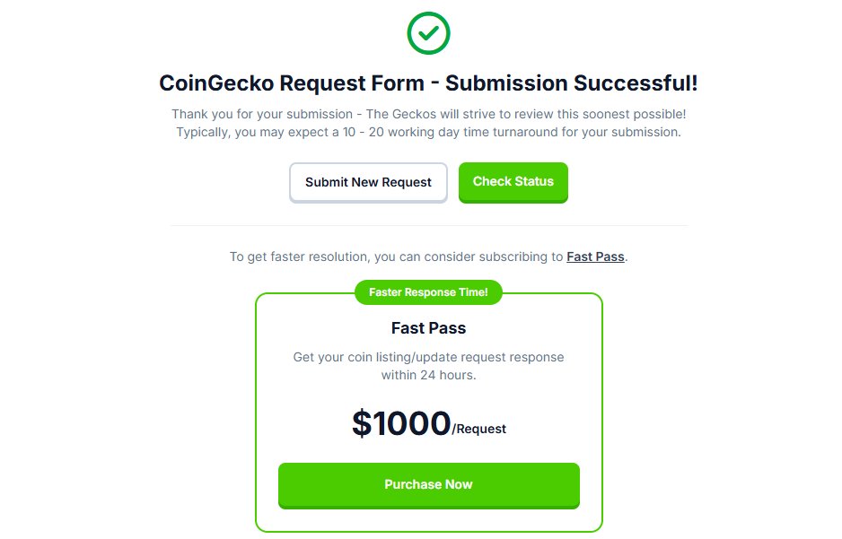 ObsidyxAI's tweet photo. Our listing on CoinGecko has been officially requested and paid for! 🚀 Stay tuned, exciting updates are on the way. 🔥 Request ID: cl1512240062 #ObsidyxAI #CoinGecko https://t.co/MoaFnQRiFT