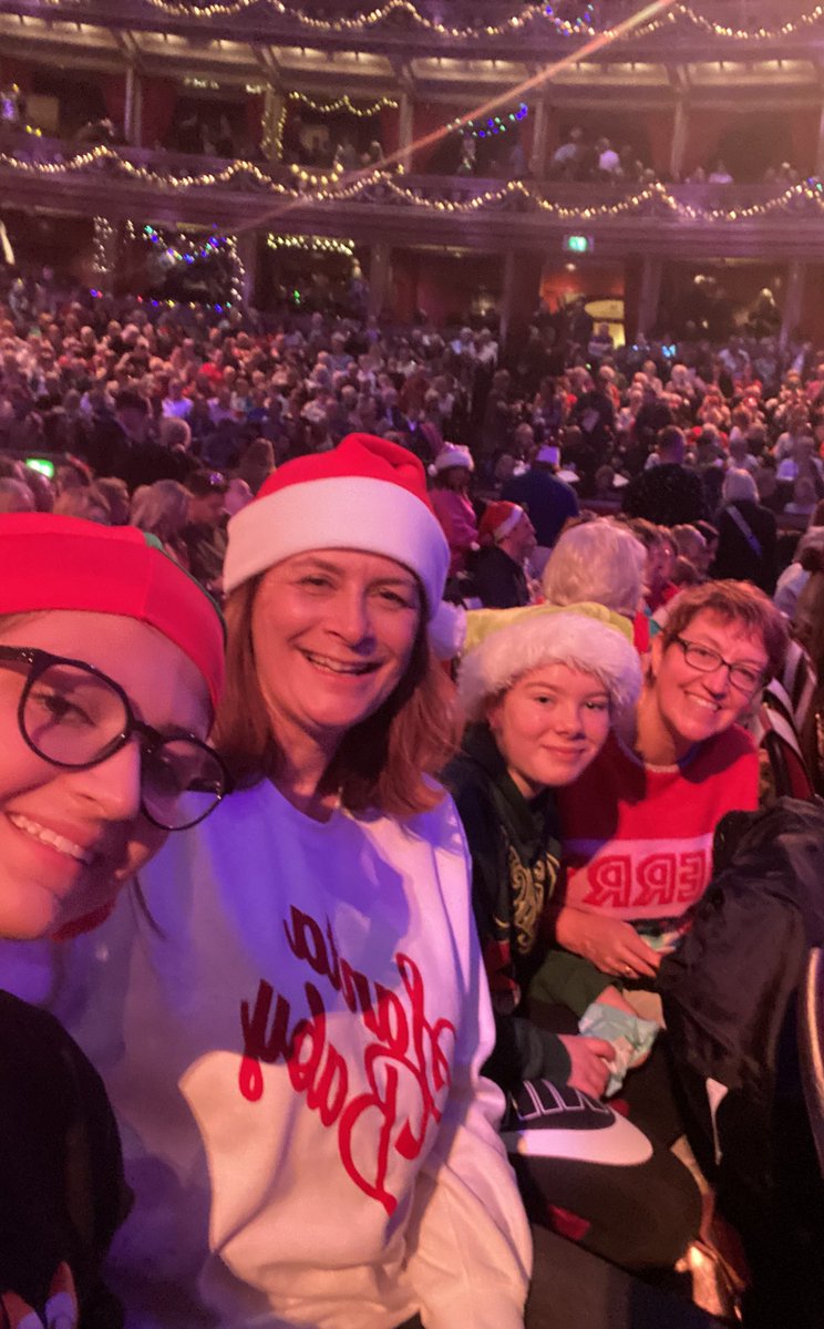 LinseyJSweet's tweet image. Feeling very festive at #rahchristmas… give the lot from Luton a shout out… row 6 in the Arena …