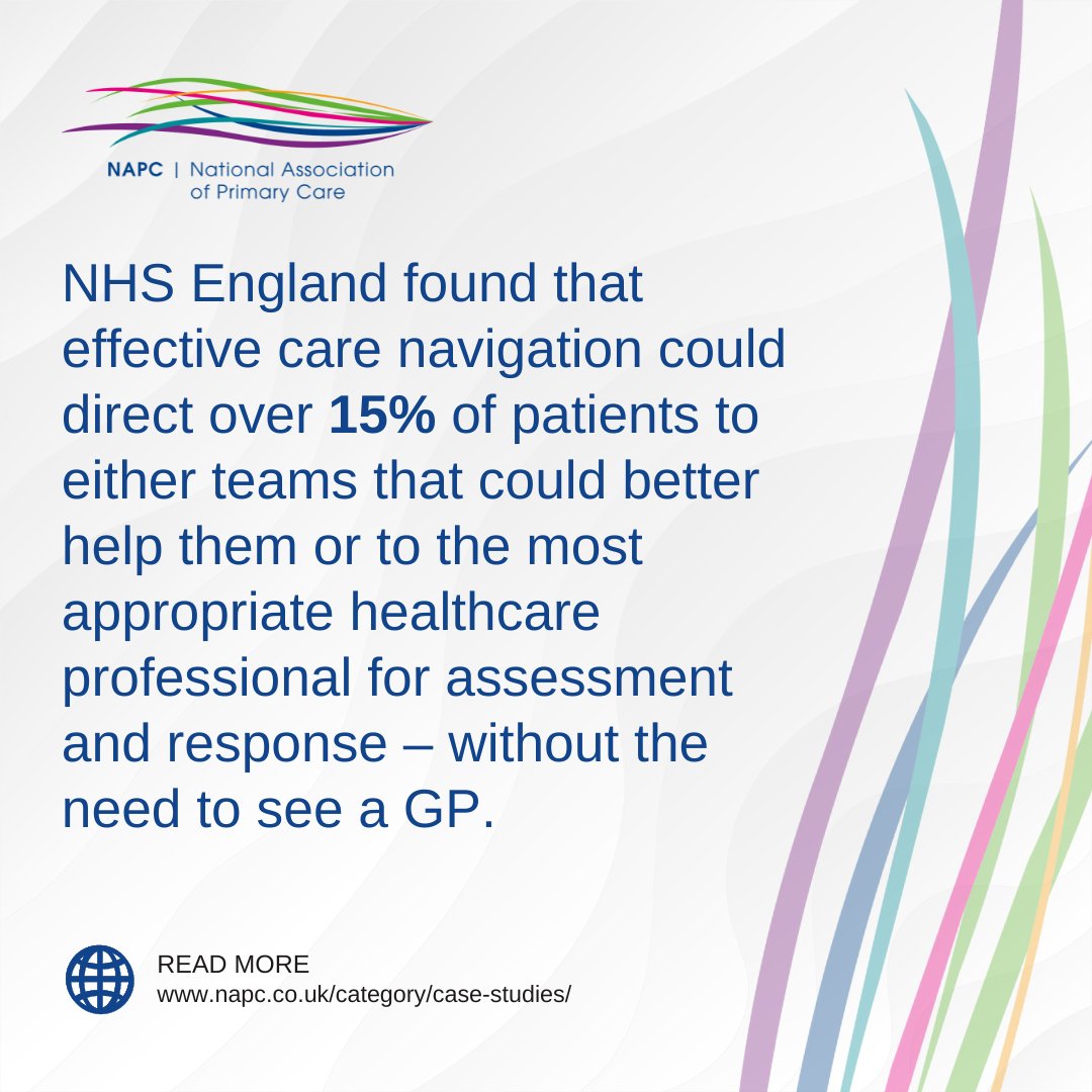 Care Navigation training recognises the important role of frontline staff in primary care and supports them to signpost people to the right services, which empowers patients to support their own health and wellbeing and improves access to primary care services. #CareNavigation