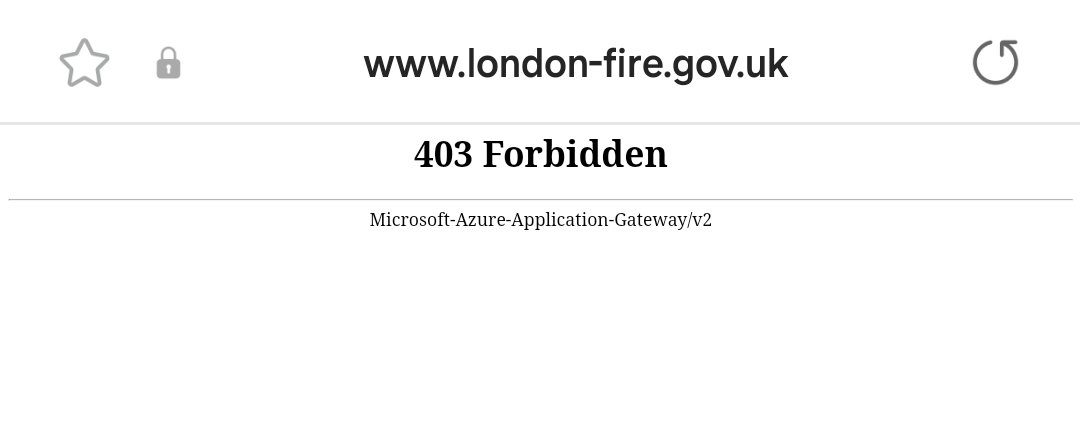sjw_uk's tweet photo. @LondonFire The contact us page on your website keeps giving me a 403 error message when i click submit. I've been trying for over a week to contact you. Is there an email address I can use for you? Thanks. https://t.co/D83vrYZoge