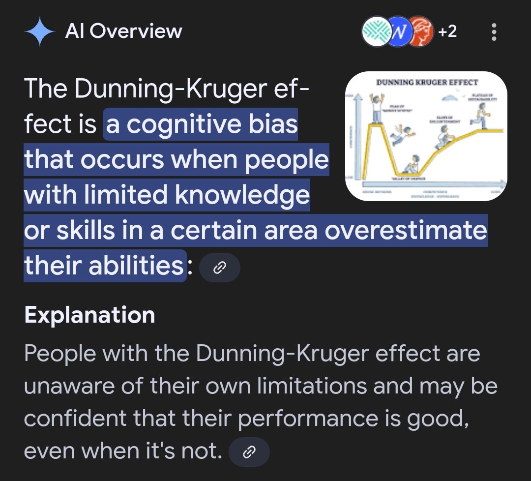 RatRaceRunning's tweet image. Dunning-Kruger Effect

#LearningWithAI