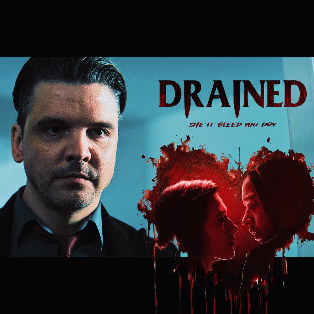 DI Edward Finch in vampire Movie Drained. More than meets the eye?  Coming 2025 🩸