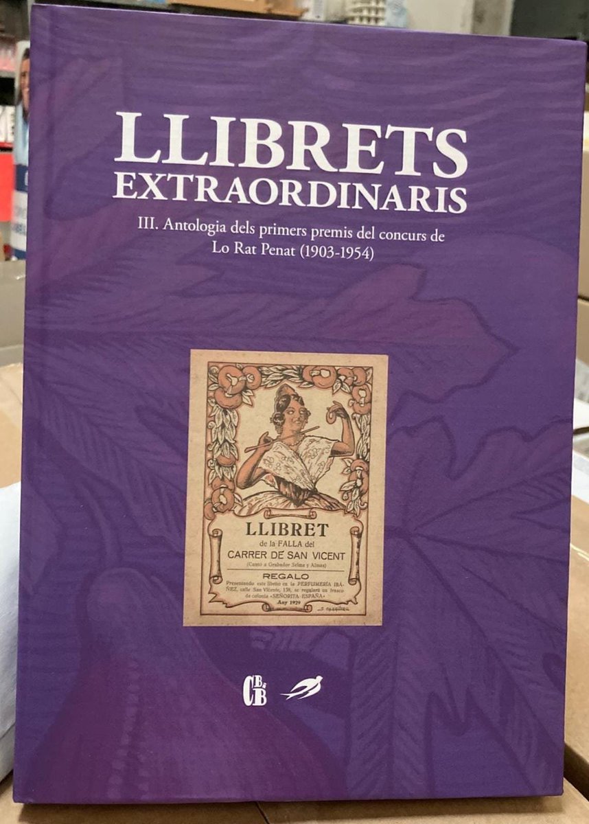 CasalBiB's tweet photo. LLIBRETS EXTRAORDINARIS. 1903-1954
Este dijous 19 de decembre, a les 19:30 h, en el casal de la falla Séneca - Yecla (carrer Yecla, 14, Valéncia c.), presentem en primícia un nou volum de la nostra colecció "Llibrets extraordinaris". Vos esperem.
#SomCultura #Llibrets https://t.co/6OMxBkE8IH