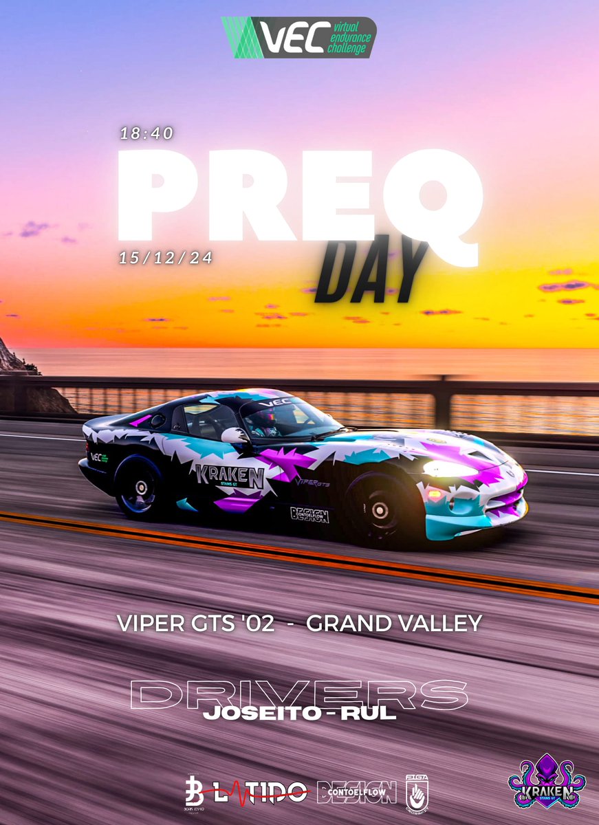 🏁𝗣𝗥𝗘𝗤 𝗗𝗔𝗬 🏁

🏆 𝚅𝚒𝚛𝚝𝚊𝚕 𝙴𝚗𝚍𝚞𝚛𝚊𝚗𝚌𝚎 𝙲𝚑𝚊𝚕𝚕𝚎𝚗𝚐𝚎 <a href="/Mach25Gaming/">Mach25 Gaming</a>

🐙 <a href="/KRK_rul_92/">KRK_rul_92</a>
🐙 <a href="/JoseitOdlike/">Jose García</a>
🏎️ 𝚅𝚒𝚙𝚎𝚛 𝙶𝚃𝚂 '𝟶𝟸
👨🏻‍🎨 <a href="/Con_ToEl_Flow/">ConToelFlow_Designs</a>

🇺🇸 𝙶𝚛𝚊𝚗𝚍 𝚅𝚊𝚕𝚕𝚎𝚢
🕙 𝟷𝟾:𝟺𝟶

🖼️ <a href="/KRK_Aitorcota/">Aitorcota</a>