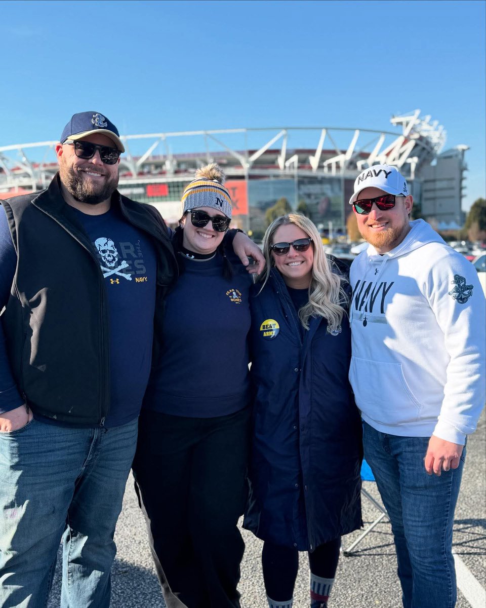 Incredible bucket list item yesterday seeing Army/Navy! Even better to see it with great friends that are more like family! Go Navy!
