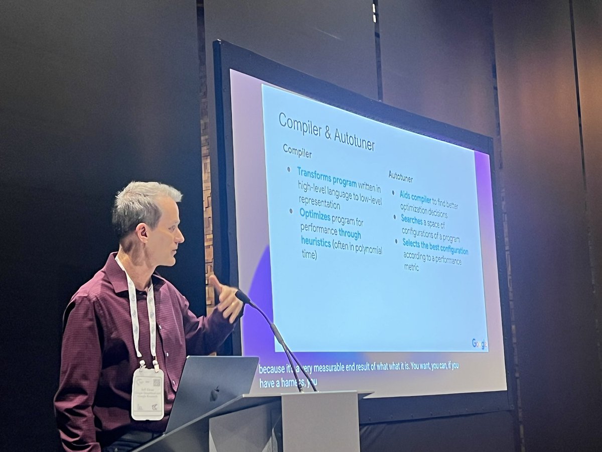 MimeeXu's tweet image. Data may have run out but systems can be faster. Or can they?

#mlforsystems 

@JeffDean West Room 201. (You may have to stand because the room is getting full)