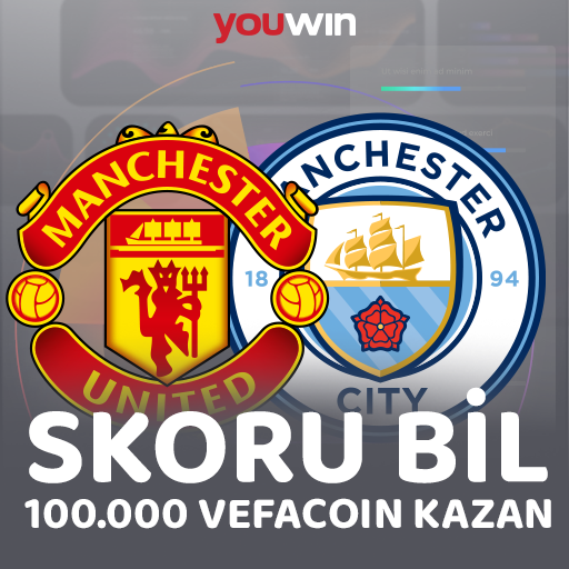 ⚡ MANCHESTER DERBİSİNİN SKORUNU DOĞRU BİL, 100.000 VEFACOIN KAZAN.

- Hesabımızı takip et, kullanıcı adınla beraber tahminini paylaş ve bu tweeti Repostla.
- Etkinlik maç başlangıç saatiyle sona erecektir. (19.30)
- Bonustan muaf üyelerimiz bu promosyondan yararlanamazlar.
-