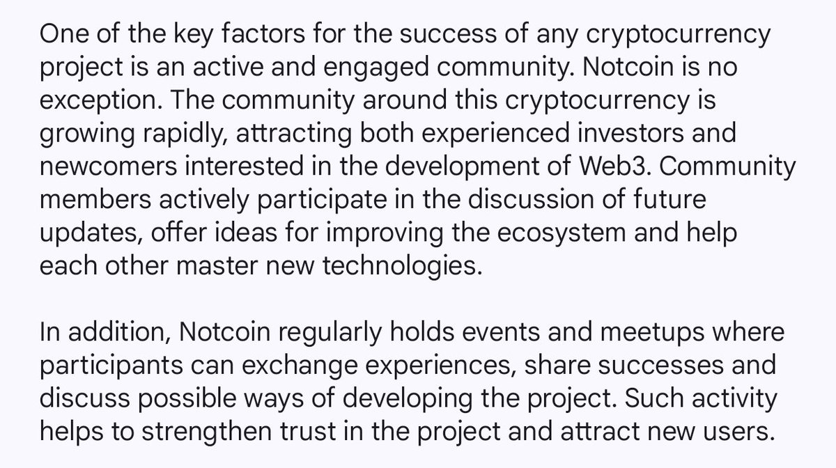NotcoinFuture's tweet image. Community Support and Impact on the Industry
@thenotcoin