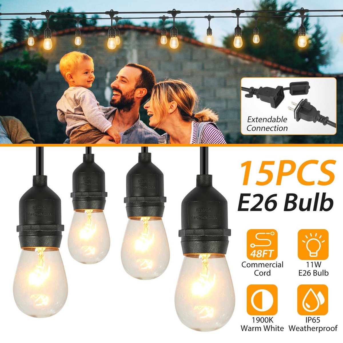 CoolpatioLC's tweet photo. 48FT Outdoor String Light Waterproof Patio String Lights Bulbs Commercial Yard Lights Garden Ambience 

https://t.co/53jWtg8p1X 

#waterprooflights #outdoorlights #patiolights https://t.co/u8ZytnSjCV