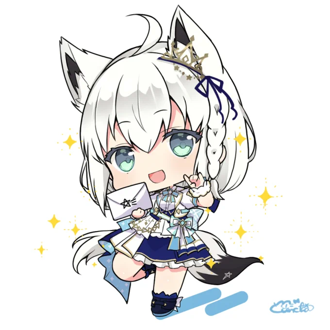 こんこんきーつねフブちゃん#絵フブキ 