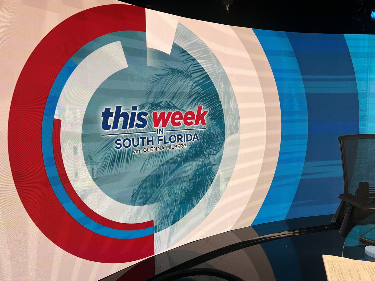I’m in for Glenna on #ThisWeekInSouthFlorida…Join us &amp; guests <a href="/HowardHepburn/">Howard Hepburn</a> @HaroldFPryor <a href="/kevincooperfl/">Kevin J. Cooper</a> <a href="/edpozz/">Ed Pozzuoli</a> <a href="/smtravis/">Scott Travis</a> and <a href="/rosengonzalez/">KristenRosenGonzalez</a>…. Yep, it’s a packed show! <a href="/WPLGLocal10/">WPLG Local 10 News</a> at 11:30am
