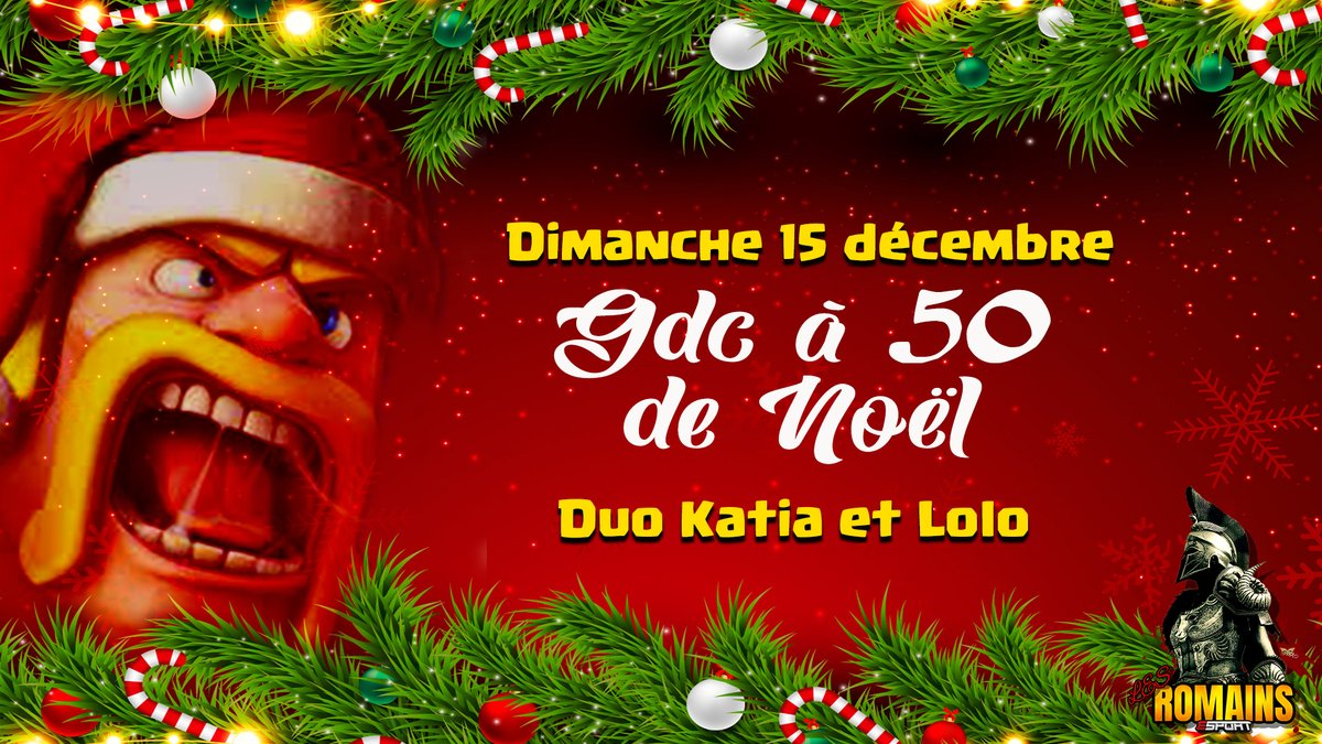 ce soir 20 h30 retrouvez moi sur twitch avec <a href="/EsRomains/">les romains es</a> pour une fin de gdc à 50
🎄🎄🎄🎄🎄🎄🎄🎄🎄🎄🎄🎄
twitch.tv/jiraiclasherch…