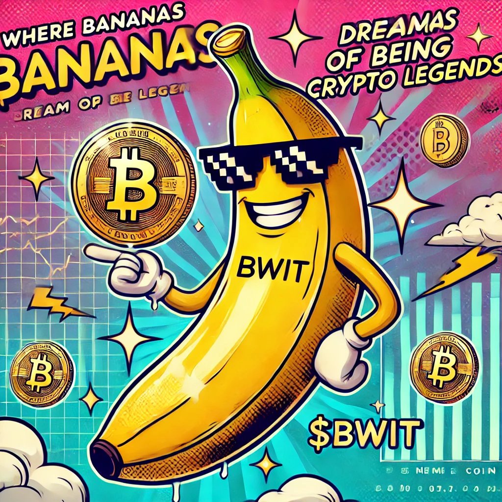 d_memes_world's tweet photo. BWIT: Where bananas dream of being crypto legends 🍌💰. It’s like peeling a fruit and finding treasure inside. Are you in for the meme? 😂
#BWIT #BananaEconomy https://t.co/Q0wkvvidLc