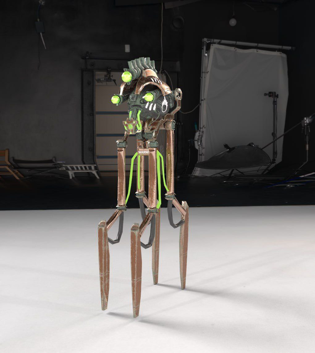 barsuk_life's tweet photo. 💀Future enemies of badgers.
It's not about other tokens, but about the creepy mechanical monsters that get in your way in our AR game
Imagine: you're looking for a chest and suddenly a monster pops up...Luckily, your weapons are at the ready to defeat the enemy and get tokens 💎 https://t.co/FdzP9h1L7O