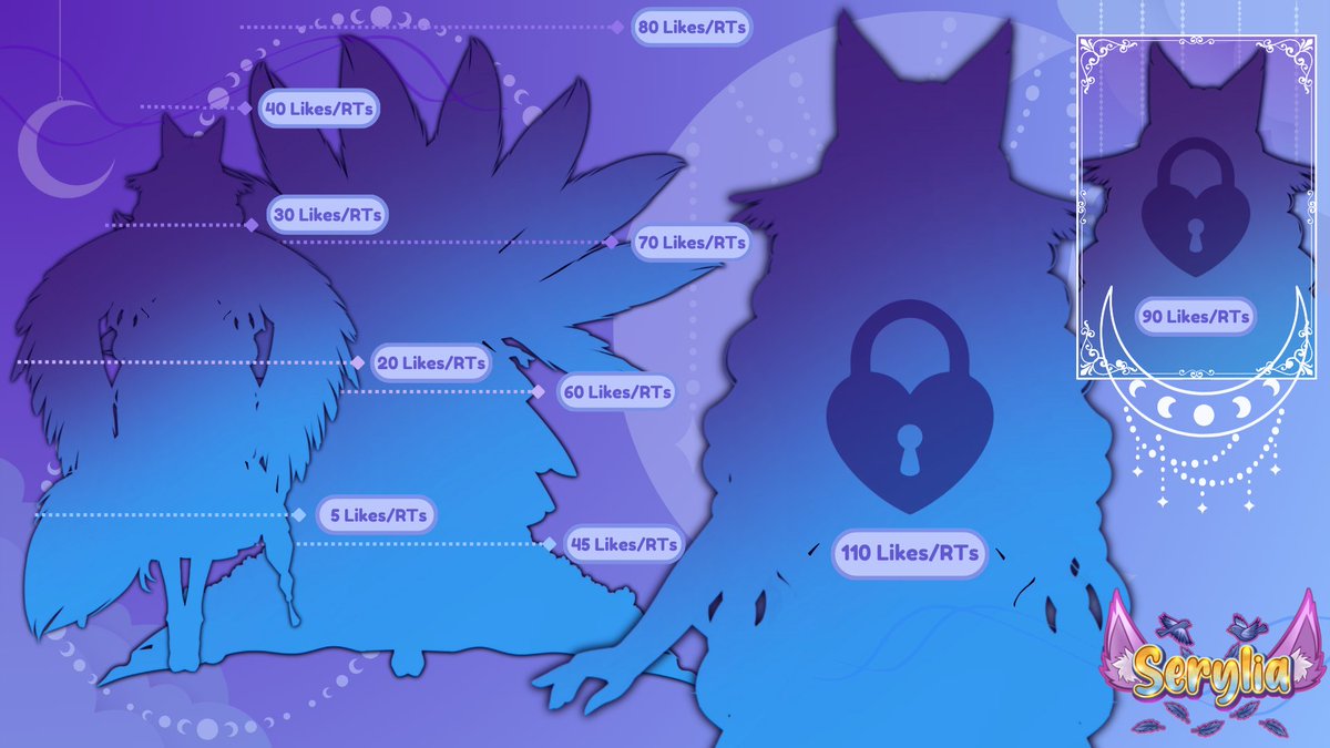 SeryliaVT's tweet photo. [ a new Chapter begins ✨]

Likes + RTs to unlock my new form ! 

✨ sheet by @yozorikujii 💜

#GERVtuber #Vtuber #ENVtuber #newform https://t.co/6KtWnC6aNc