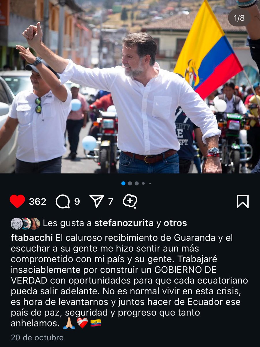 ftabacchir's tweet photo. Me llegó esto no sé si sea auténtico, pero ojo @LuisaGonzalezEc si esto es cierto es plagio. Llevamos desde septiembre usando este slogan. https://t.co/y9SZXAltEN
