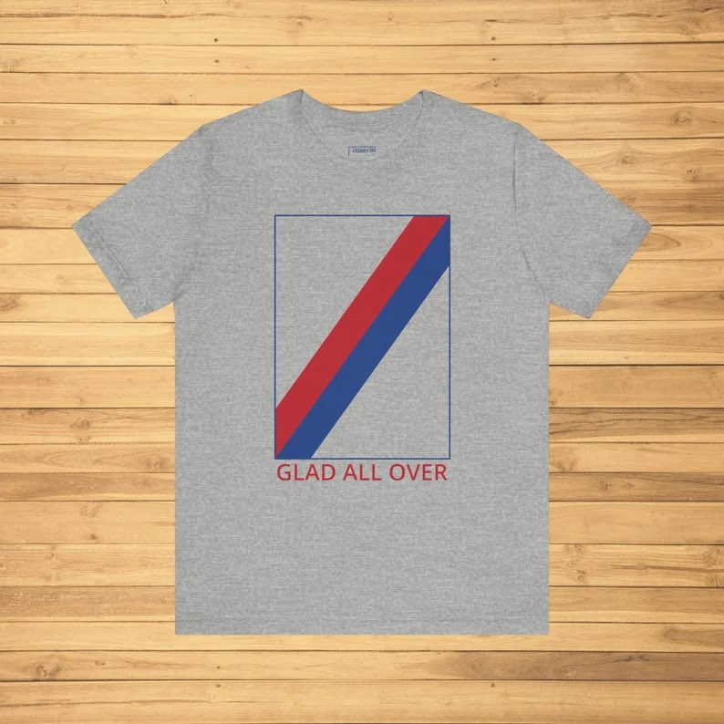 Upper90Studio's tweet photo. Seems like a good day to run a sale on this shirt. 

The Glad All Over sash t-shirt is 20% off with code UPTHEPALACE

https://t.co/RQAruyyuj2 https://t.co/jSyxP8LLxr