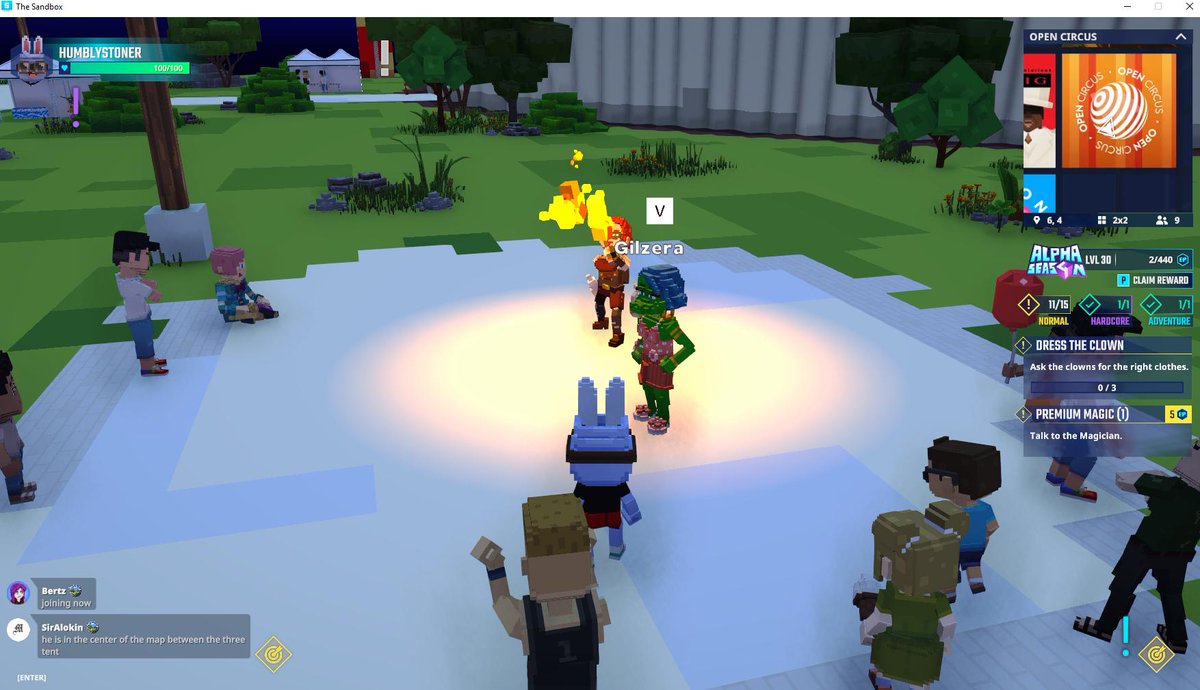 Watching Firebreather Sonia perform in Open Circus in <a href="/TheSandboxGame/">The Sandbox</a>. Talk about playing with fire! 🔥🎪 register-landings.sandbox.game/alphaseason4-s… #TheSandbox #AlphaSeason4 #AS4SocialChallenge