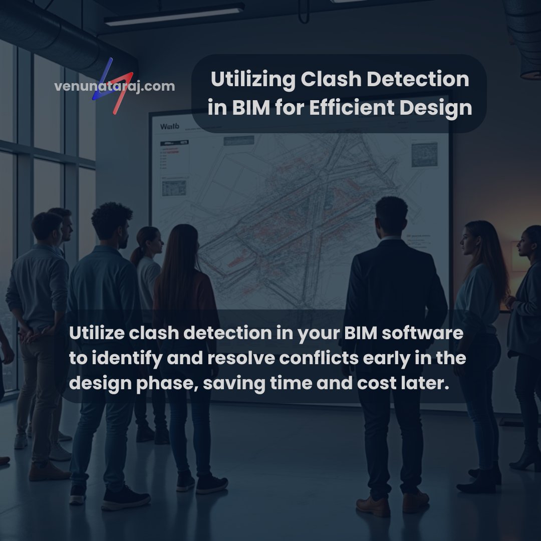 venunataraj's tweet image. 🏢 BIM Tip: 

Utilize clash detection in your BIM software to identify and resolve conflicts early in the design phase, saving time and cost later.

#BIM #ClashDetection #venunataraj #timesaver