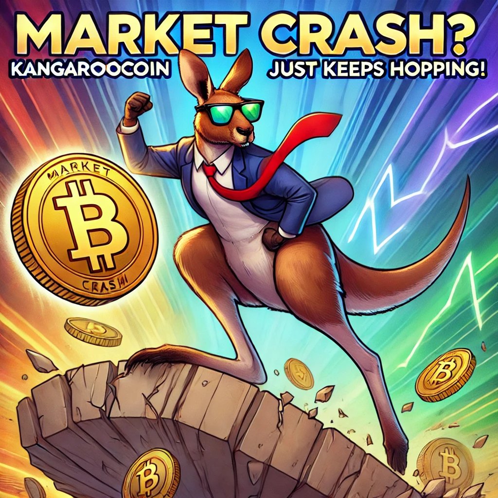 TheKangarooCoin's tweet photo. Market crash? 🚫
KangarooCoin just keeps hopping! 🦘💥
Resilience in every jump. Join the movement!

#KangarooCoin #CryptoMeme #HoppingAboveObstacles #CryptoResilience https://t.co/myzoufYvSw