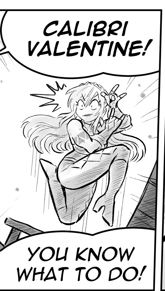 I love drawing her in this dumb pose.
(new chapter coming SOON) 