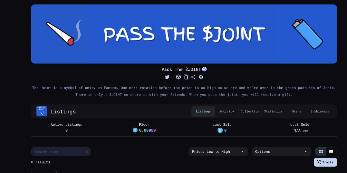 giacolmo's tweet photo. No more #JointPacks left on @paint_swap @PassTheJointFTM $JOINT?! https://t.co/pjQQWAw4q3