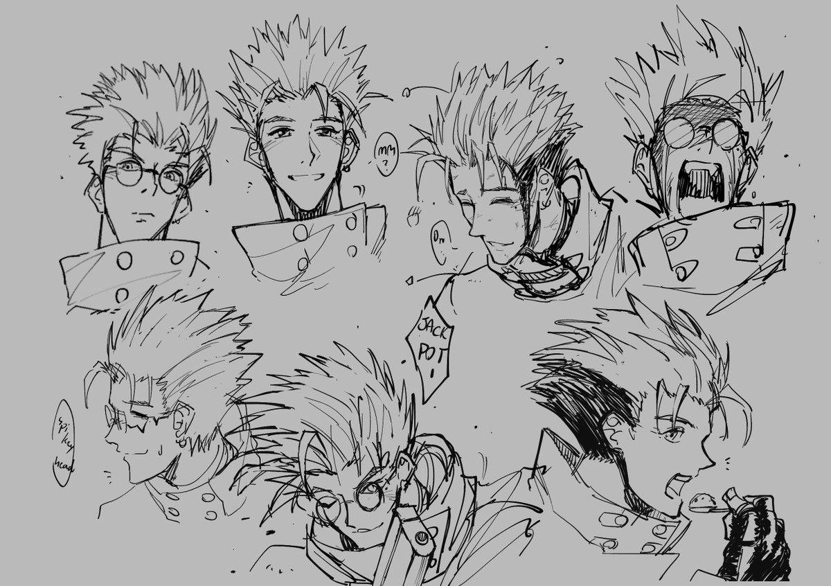 YKimYok_'s tweet photo. rough sketch#2  😅🤞 #TRIGUNMAXIMUM #vash #vashstampede #trigun https://t.co/4qe6Rdiaf6