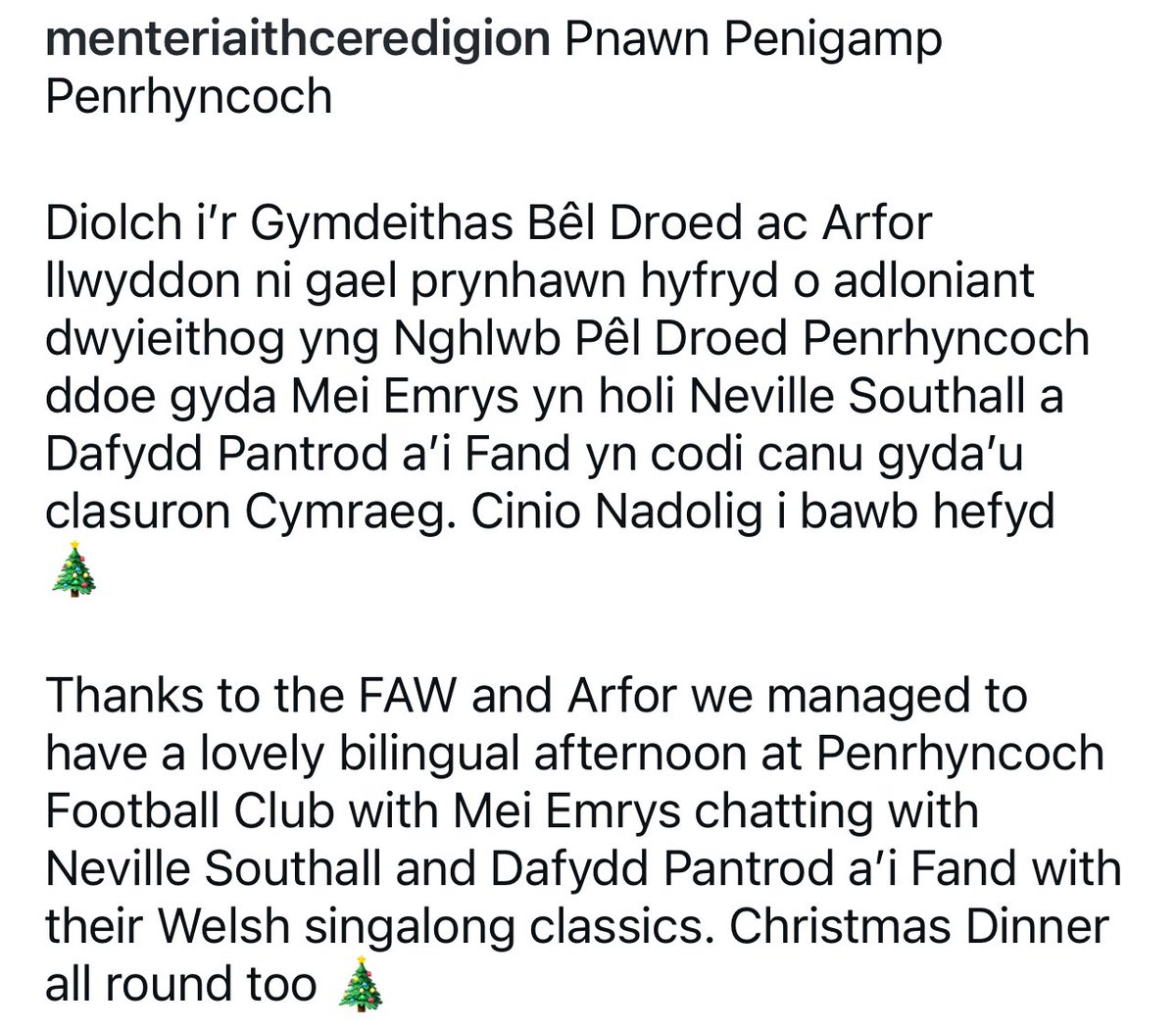 PenrhyncochFC's tweet photo. Diolch yn Fawr am noswaith arbenig
Thank you for a fantastic night! Neville Southall, Mei Emrys, Dafydd Pantrod a’r fand.
🔴⚫️ #roosters #arfor #menteriaithceredigion @FAWales https://t.co/p0aXltYEcY