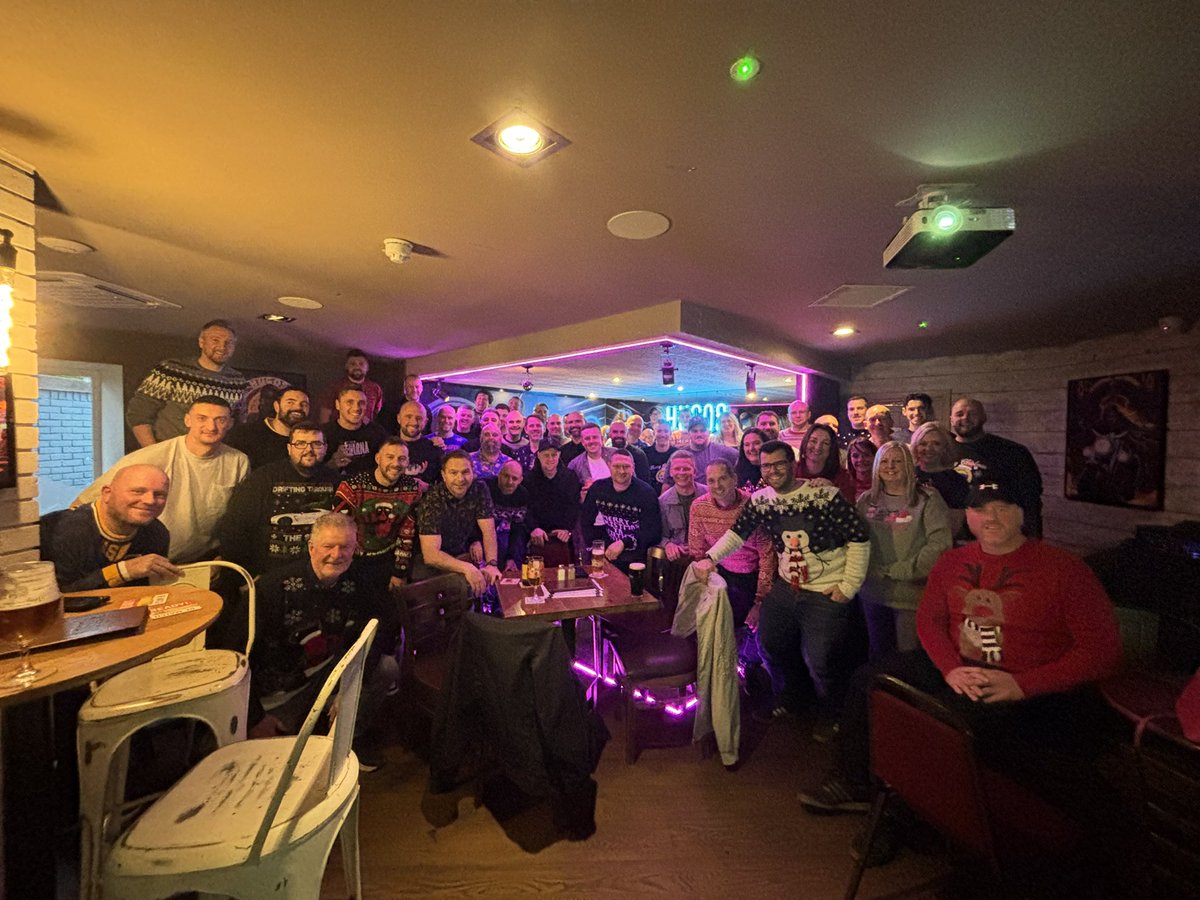 swifts_fc's tweet photo. What a day! Swiftsmas Cinema, then drinks at Hugo’s with the crew. Huge thanks to everyone who makes our club special. Proud of this community! 💙💛 MTS https://t.co/2inhFjkNVt