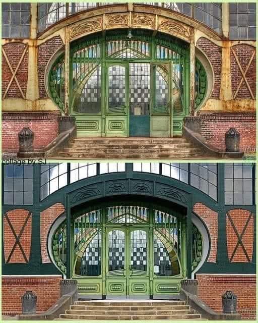 grizzledcheese's tweet photo. Coal mine entrance 

The entrance to the coal mine facilities at the LWL Industrial Museum Zeche Zollern in Dortmund, Germany, is an impressive example of Art Nouveau design. Built between 1898 and 1904 

GTFOH https://t.co/c4aPctXoUZ