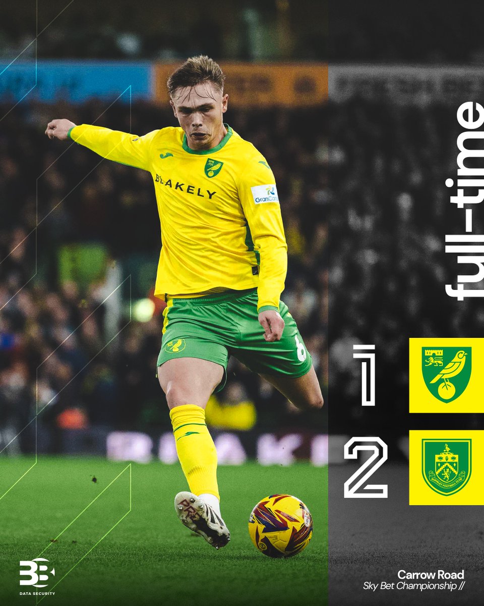 NorwichCityFC's tweet photo. Burnley take the three points. https://t.co/LxrJfyxsZ5