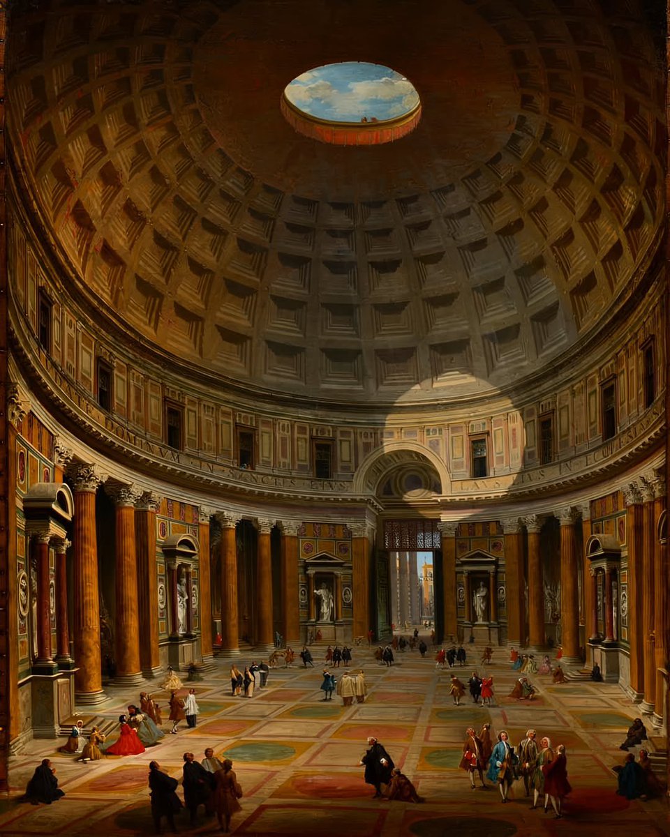 archi_tradition's tweet photo. Interior of the Pantheon, Rome
(1747) by Giovanni Paolo Panini https://t.co/Bhqpt2JHrd