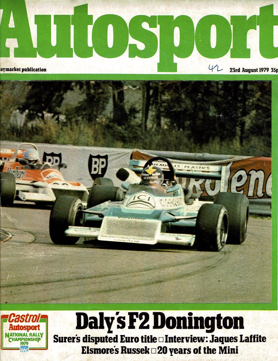 Derek Daly (@derekdaly500) on Twitter photo Yep….won my last race in that car-Euro F2, Donington ‘79…. Yep….won my last race in that car-Euro F2, Donington ‘79….