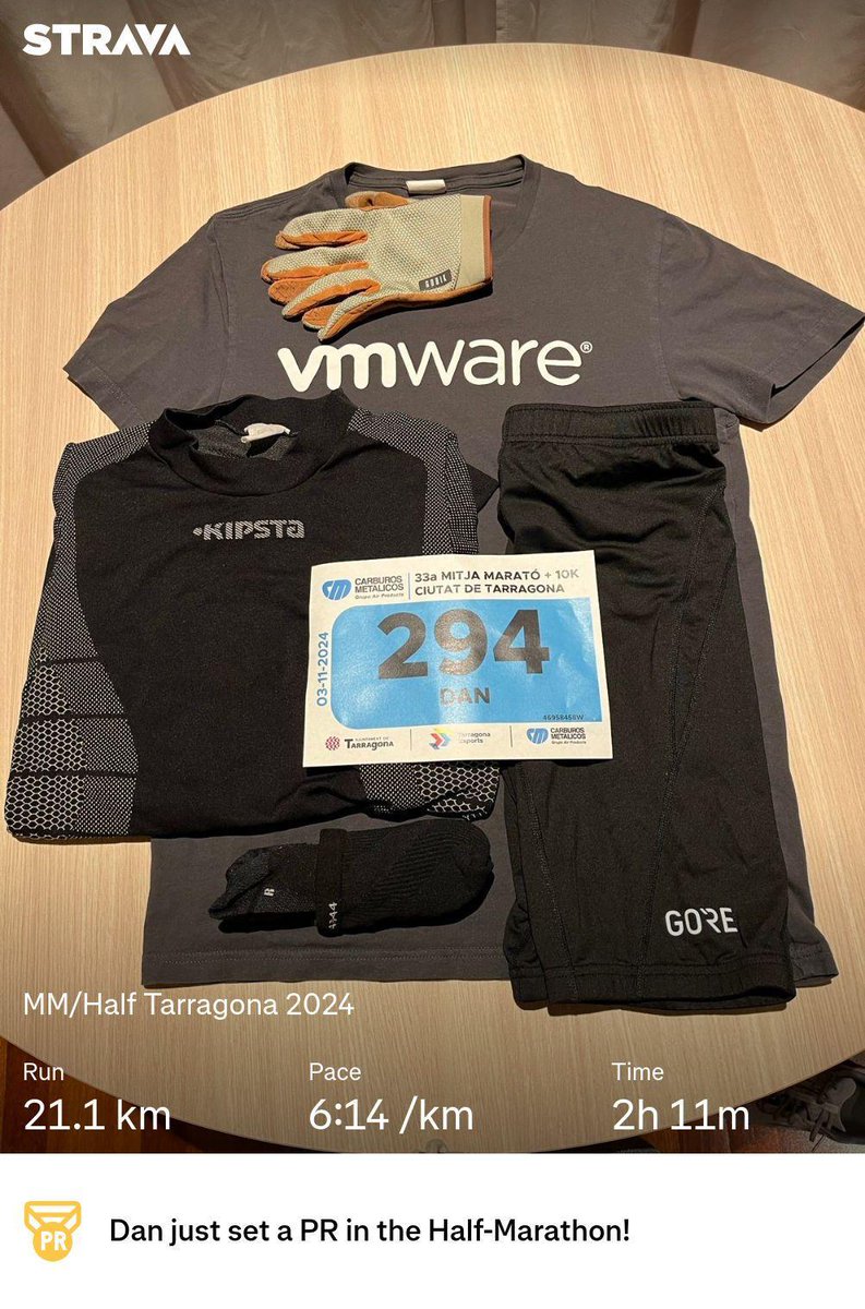 It did my last run with <a href="/VMware/">VMware</a> (Broadcom) some weeks ago and in a few days it will be literally true.
It has been amazing for the past 2 years and a half, working with <a href="/VMwareTanzu/">VMware Tanzu</a> and the amazing people there but it's time for me to leave.
New adventure coming soon!