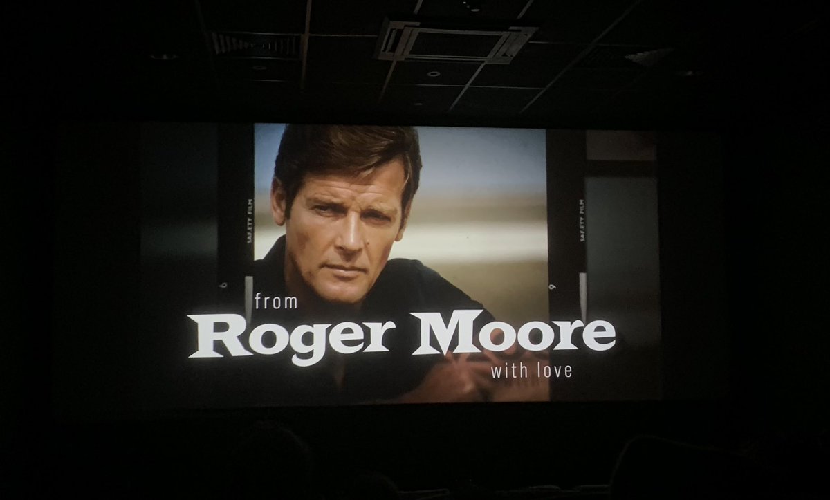 James Bond Radio (@jamesbondradio) on Twitter photo Lovely to see <a href="/sirrogermoore/">Sir Roger Moore (Legacy)</a> on the big screen again, where he always belonged. Lovely to see <a href="/sirrogermoore/">Sir Roger Moore (Legacy)</a> on the big screen again, where he always belonged.