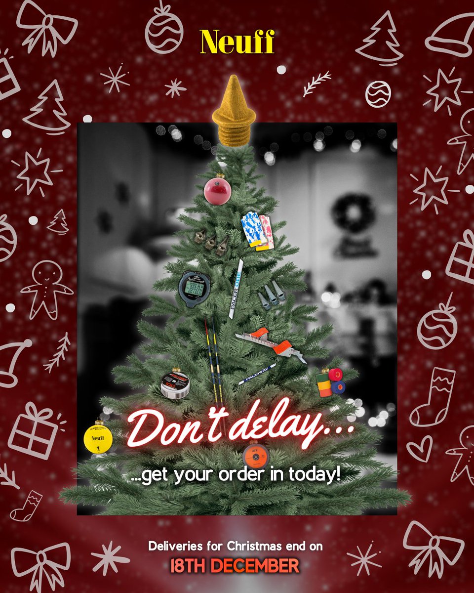 NeuffAthletic's tweet photo. Don't be last minute with your presents. It may cost you. π
As we will be closing on the 20th of December, we strongly recommend everyone to order with us no later than the 18th if you want to give yourself the best chance of getting your goods on time for Christmas! π
#Neuff https://t.co/Q2gEw4IGcs