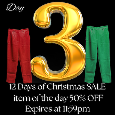 Materialguygal's tweet photo. 🎄12 Days of Christmas SALE!🎄
High-Waist Straight-Leg Vegan Leather Slacks 
Sleek, tailored, and oh-so-flattering, these slacks are made for turning heads.
#LuxurySale #HolidaySale #ShopLuxury #BlackOwnedStyle #ChristmasSale https://t.co/NqMRlCxxji