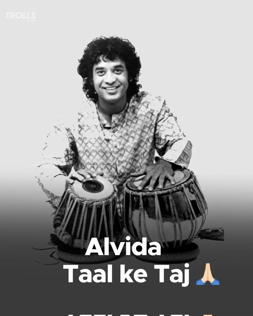 Alvida #zakirhussain <a href="/ZakirHtabla/">Zakir Hussain</a>  #RIP