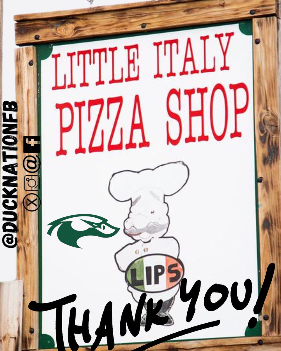 🍽️DUCKS FUEL⛽️

On behalf of the @ducknationfb program, we would like to extend our heartfelt thanks for your generous support in providing our pregame meals during the 2024 season. Your contributions have been a vital part of fueling our players and helping us perform our best.