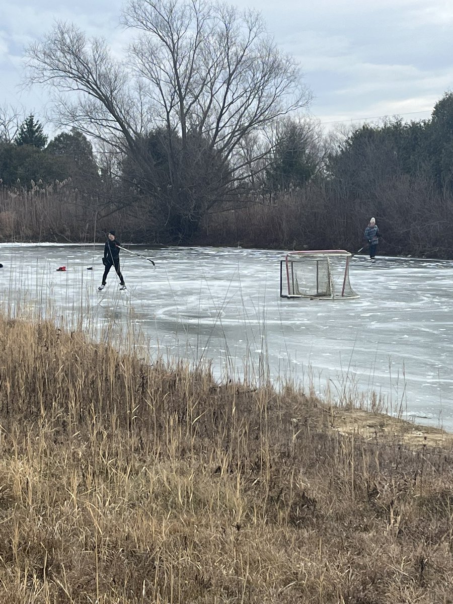 Little early winter pond hockey !!