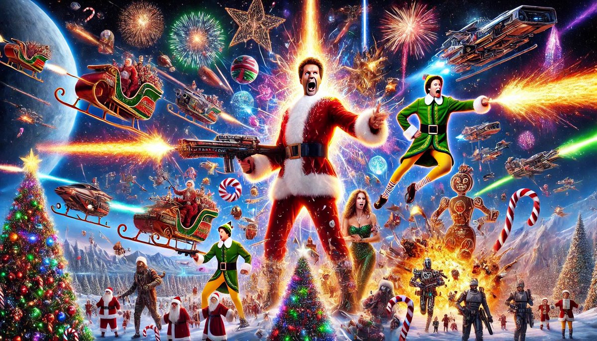 empacdesign's tweet photo. 🎄 Is Die Hard a Christmas movie? 🎄 We wanted to pose this question to our friendly AI, and they sure seem to think so. Here’s a couple renditions in case it isn’t “Christmas enough” for folks 🎅 #christmas #chatgpt #aigenerated #diehard https://t.co/wQ0QMpn0xy