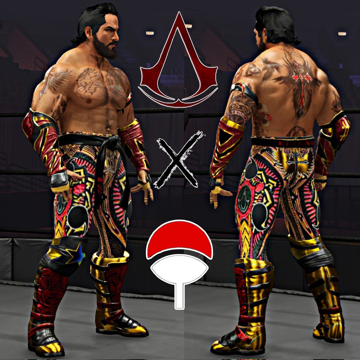 My Attire for XCW Final Destination in London, England 

a Collaboration between My favorite Game franchise and One my favorite Anime Clans 

Assassin Creed X Uchiha Clan

#AssassinsCreed #Uchiha #Naruto