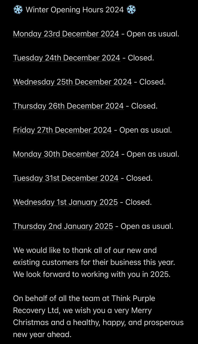 Think Purple Recovery Ltd (@TP_Recovery) / Posts / X