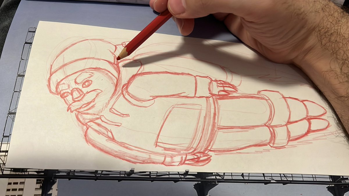 MahmudTheMedium's tweet image. Morning billboard sketch. #WIP #artwip #sketchprocess