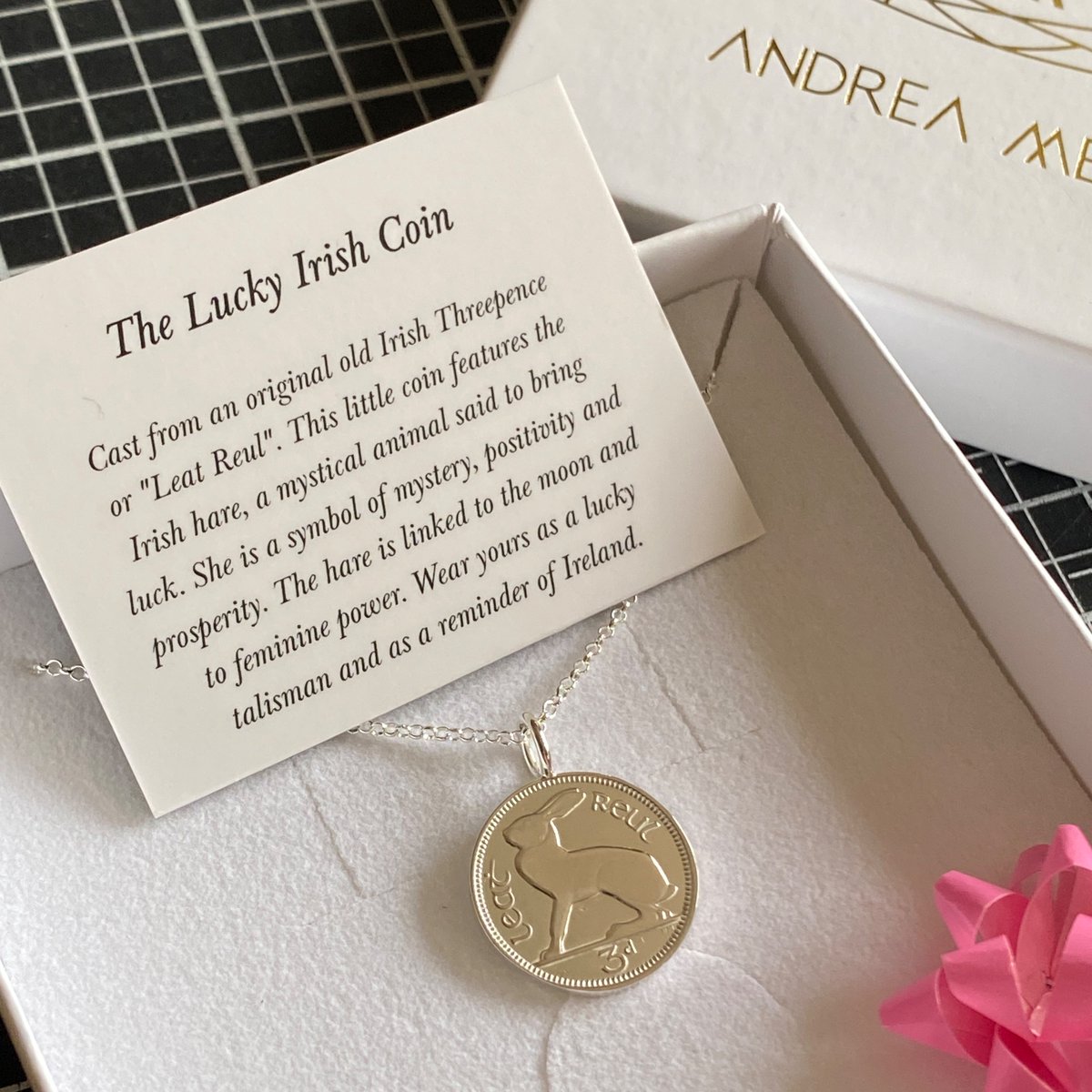 AMearsStudio's tweet image. Packing up another special old Irish coin necklace. A timeless symbol of #Ireland cast in silver from a 1928 Free state Threepence. Find her &amp;amp; all my  #Irishmade  jewellery here: tinyurl.com/5bd6apuh #irishgifts #madeinireland #irish #giftsforher #madelocal