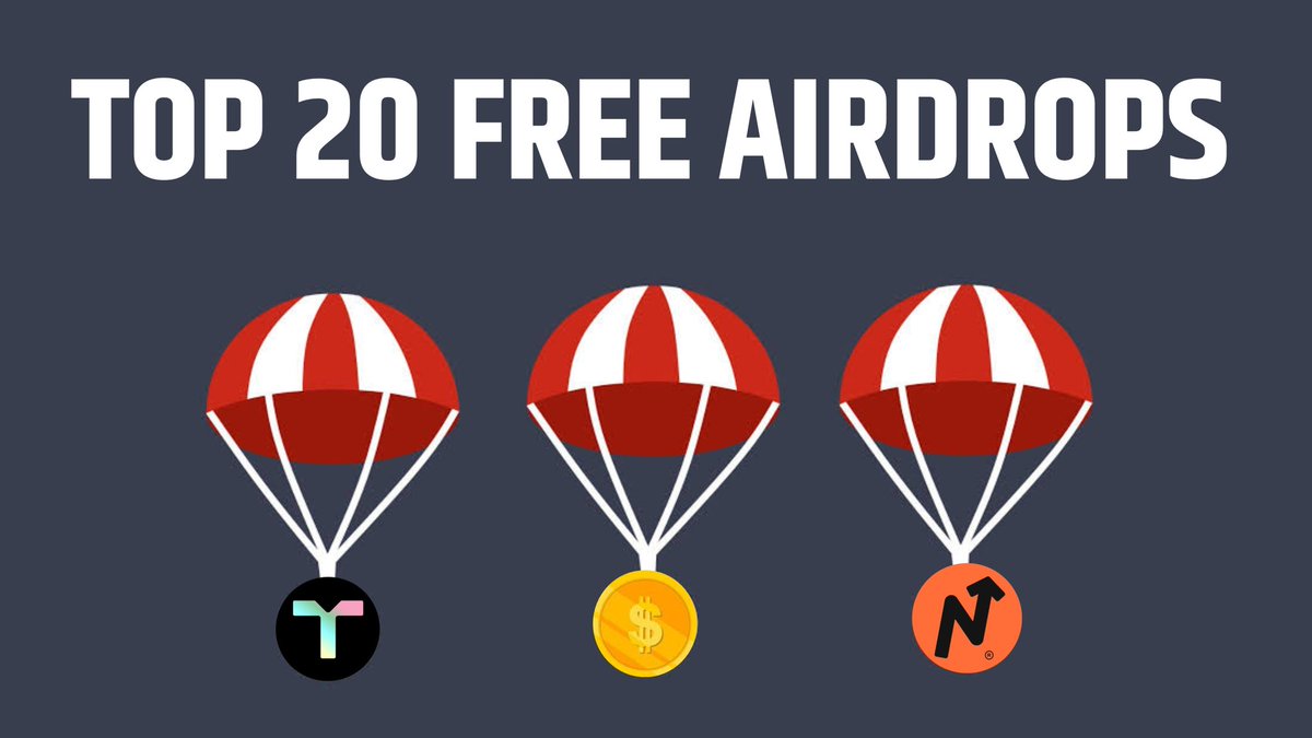 Cryptowithkhan's tweet photo. You will regret missing these 20 FREE AIRDROPS 🪂

Detail Thread 🧵