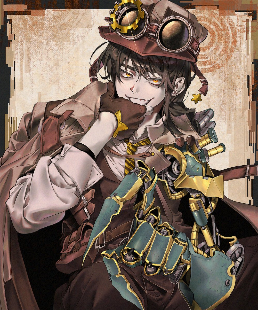 스팀펑크랑 각경위님 컨셉이랑 잘 맞을 것 같아서... 그려보고 싶었음